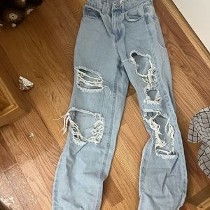 RSQ Baggy Ripped Womens size 24 waist jeans